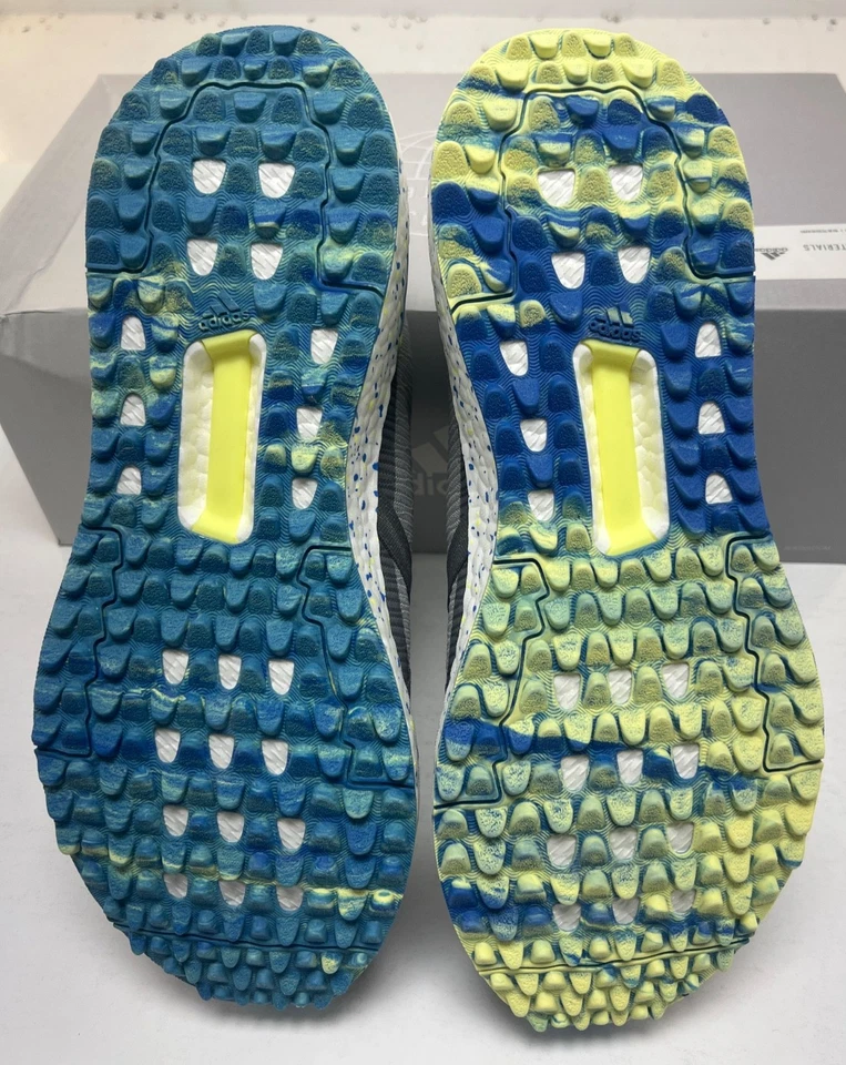 Adidas Solarthon Boost Spikeless Golf Turf Shoes Grey Green FZ1025 Mens Size 8.5 - Image 4 of 4