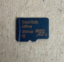 SanDisk Ultra 200GB Micro SD-CARD - TESTED, WORKING, AA4160