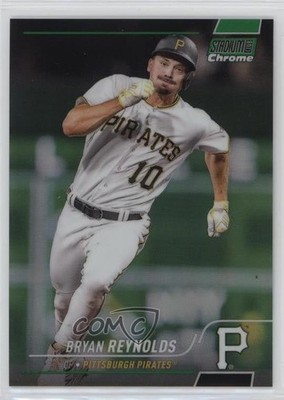 2022 Topps Stadium Club Chrome Green Refractor /99 Bryan Reynolds #53 7p8