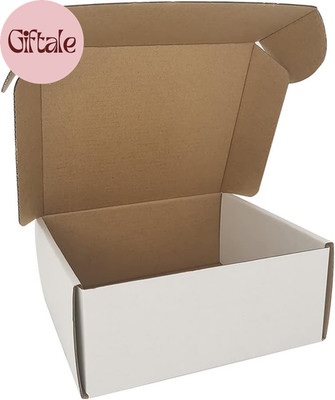 50 Pack 7X6X3'' Small Shipping Boxes, Corrugated Cardboard Mailers for Business,