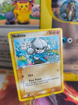 Pokemon Karte Card Meditite Meditie Ex Crystal Guardians Reverse Holo NM-Mint 