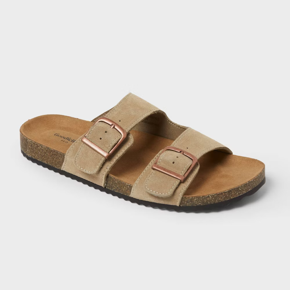 Mens Saul Suede Two Band Sandals - Goodfellow - Co Taupe 2790₽