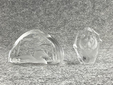 Set aus Mats Jonasson Glasfiguren Tiger/Ente Schweden