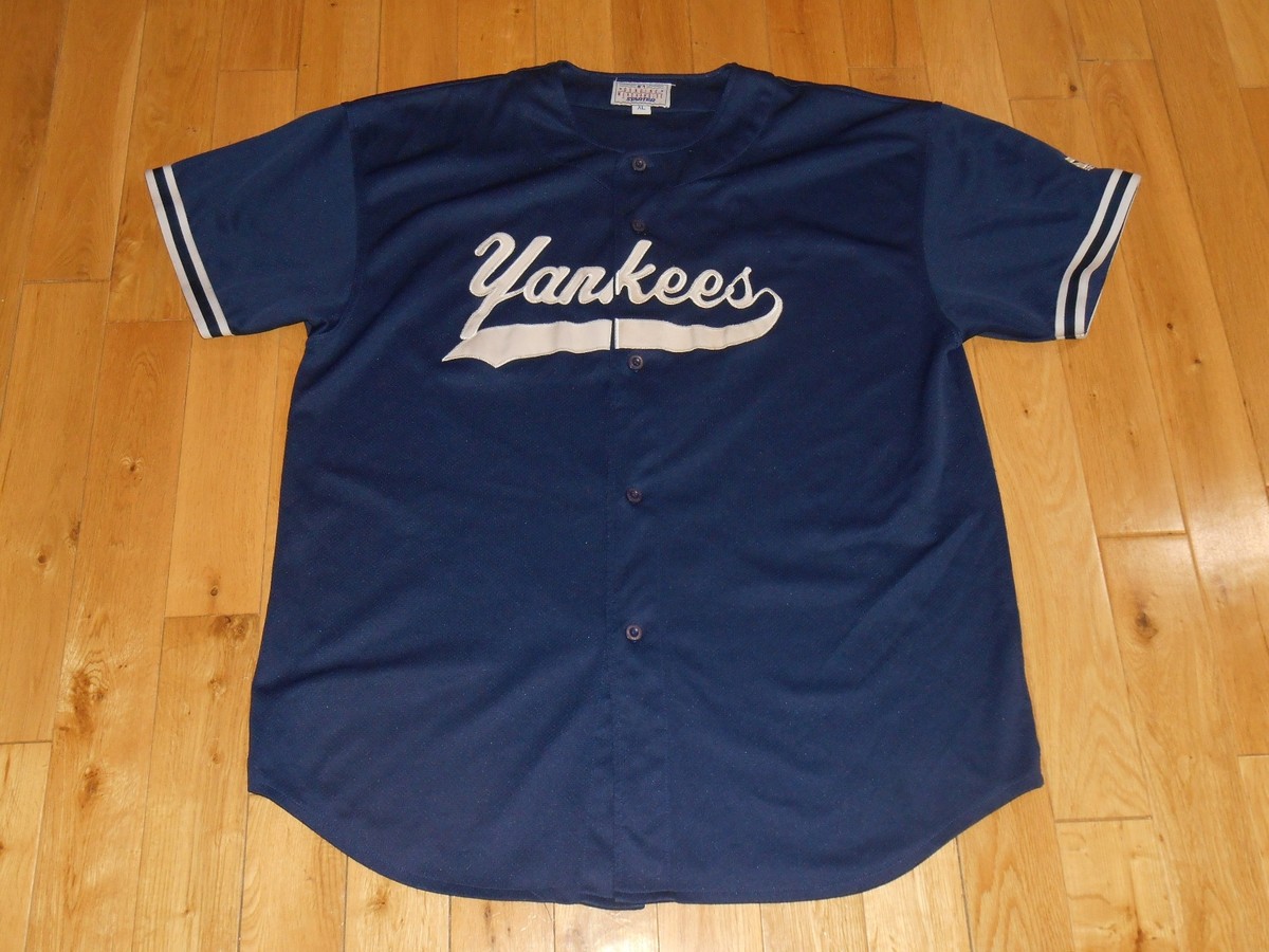 Vintage 1990s Starter DEREK JETER Blue NEW YORK YANKEES Mens MLB 