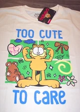 GARFIELD Too Cute To Care T-Shirt MENS XL NEW W/ Tag Pooky Bear