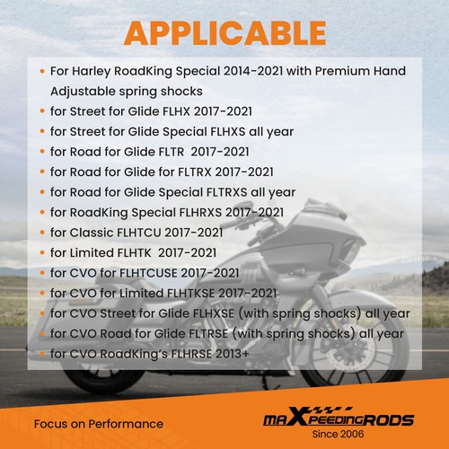 Abaissement arrière 1" compatible avec Harley Davidson Road Glide FLTR 2017+ - Photo 5/12