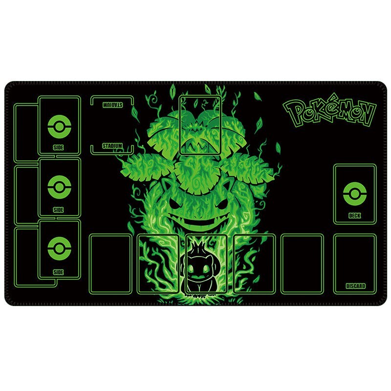 pokemon card playmat Pokémon Playmat With Zones OPCG TCG Card Game Venusaur PlayMat 24x14in  Standard