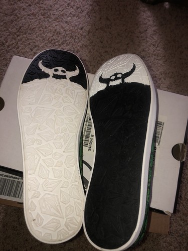 Toy Machine volcom Shoes Green Skateboard Shoes size 8 mens 2012 Colab - Picture 5 of 11