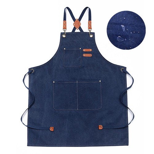 Waterproof Canvas Apron w/Pockets - Woodworking, Gardening, Kitchen - Picture 20 of 21