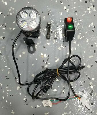 Razor DQ E200 E300 Mx 350 400 mx500 mx650- LED Headlight/Horn ad on schwinn 