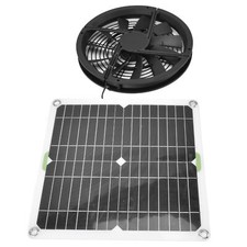 5. Waterproof Solar Panel Fan Kit 10in Solar Powered Fan For Pet Houses