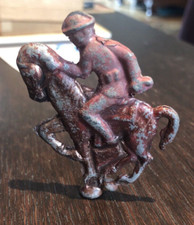 Vintage Flat Lead Toy Soldier on Horse