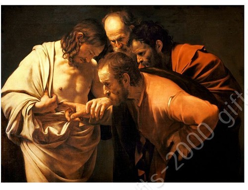Doubting Thomas by Caravaggio | Canvas (Rolled) | Wall art artwork giclee HD - Picture 8 of 21