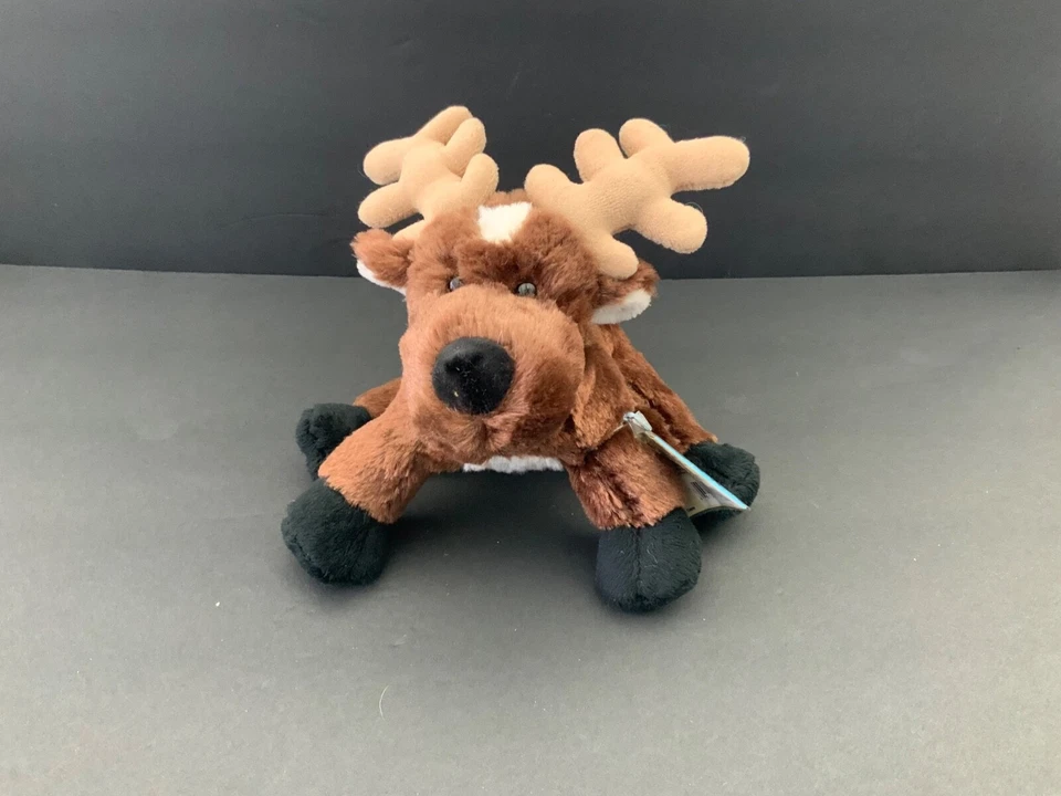 Ganz Reindeer Plush Toy Stuffed Animal Pet 10" Brown White Webkinz HM137 no code - Image 2 of 4
