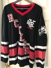 Young Reckless Jersey Y R Mens L Hip Spellout Logo 86 Symbols C3