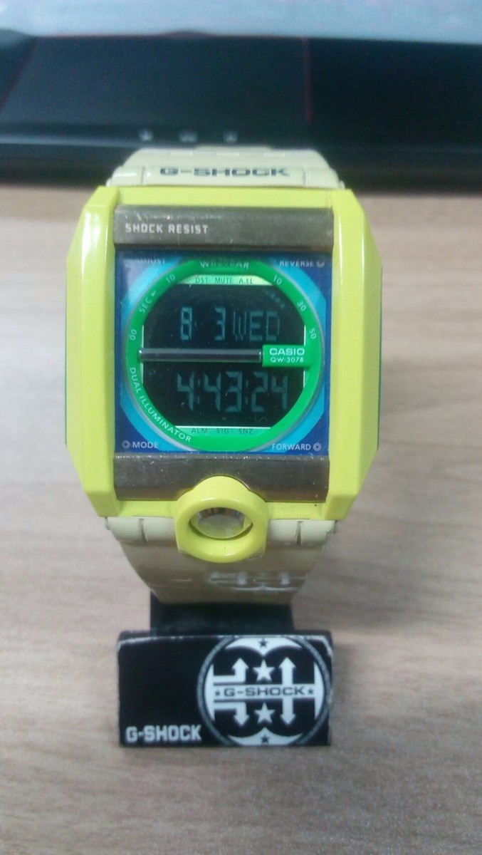 Vintage G-Shock G8100 Uniqe Custom Multicolor Light Green