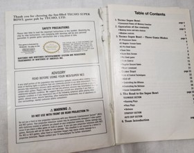 to complete Tecmo Super Bowl NES AUTHENTIC Instruction Manual Nintendo superbowl