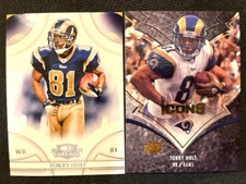 NFL - Torry Holt 2008 Donruss Threads & 2008 Upper Deck ICONS - Rams