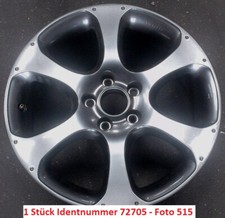 Honda Civic VIII 18" pollici cerchio in lega orig 08W18SMG600B 1 pezzo usato senza NK(515)