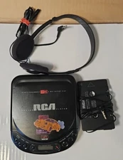 RCA Portable Car Disc CD Player Personal CD Player RP-7925A Headphones