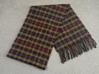 Foxford Scarf 100% Lambswool One Size Purple Red Gold Brown Made In Ireland 73" — photo 2
