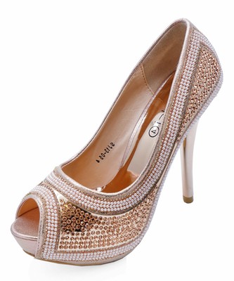 rose gold prom shoes uk