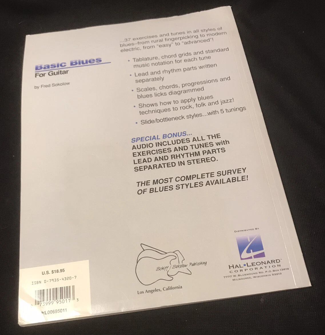 Basic blues for on sale guitar fred sokolow
