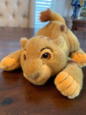 Disney Store The Lion King Vintage SIMBA Baby Cub Plush 1990  s Baby Simba 9  