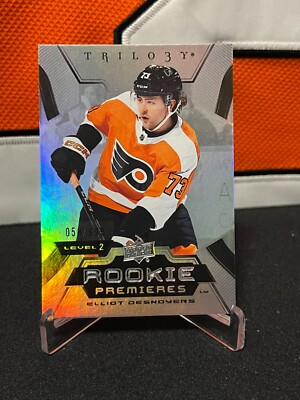 Elliot Desnoyers # Flyers # 2023-24 UD TRILOGY LEVEL2 ROOKIE PREMIERES /699 #191