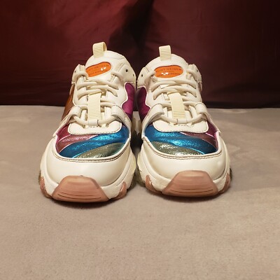 Kurt Geiger London Spread Kindness Women's White Rainbow Sneaker