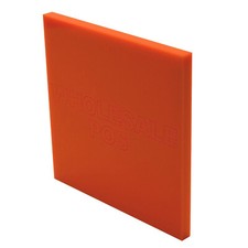 Acrylic Perspex Orange Sheet Custom Cut Panel for Kitchen Splash Backs 5mm Thick