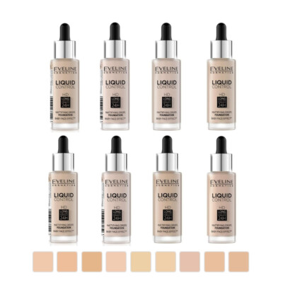 Eveline Foundation Liquid Control Foundation HD Mattifying Drops 32ml Babyhaut