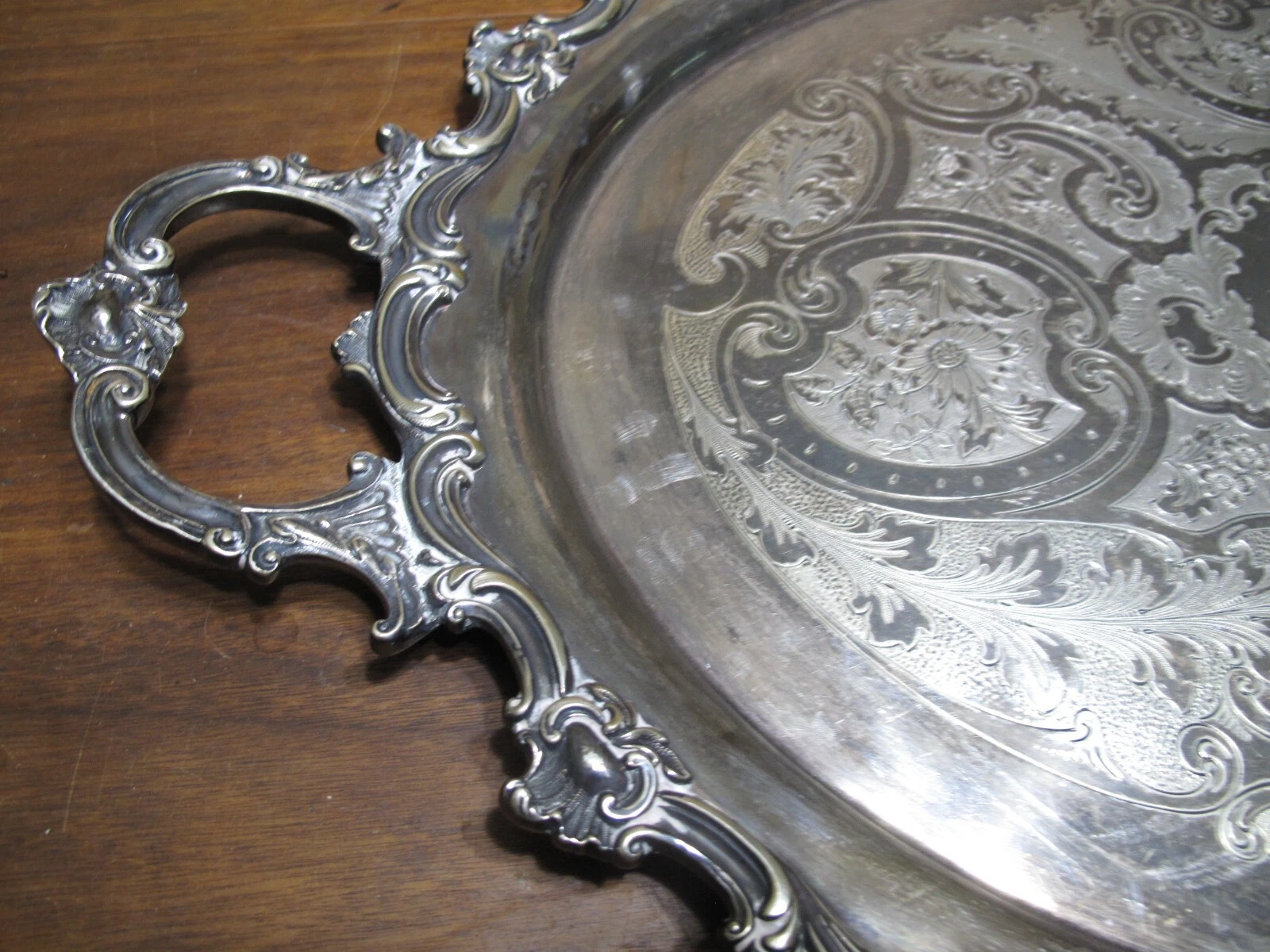 Antique Silver Plate 30" Tray by WILLIAM HUTTON Sheffield English RARE - Picture 3 of 17
