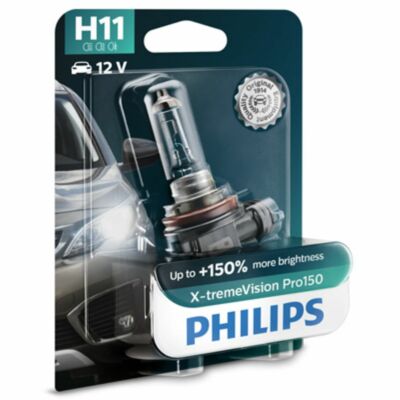 Glühlampe Halogen PHILIPS H11 X-tremeVision Pro150 12V, 55W