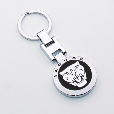 3D Black Jaguar Logo Sport  Alloy Car Home Key Keychain Ring Decoration Gift SVR