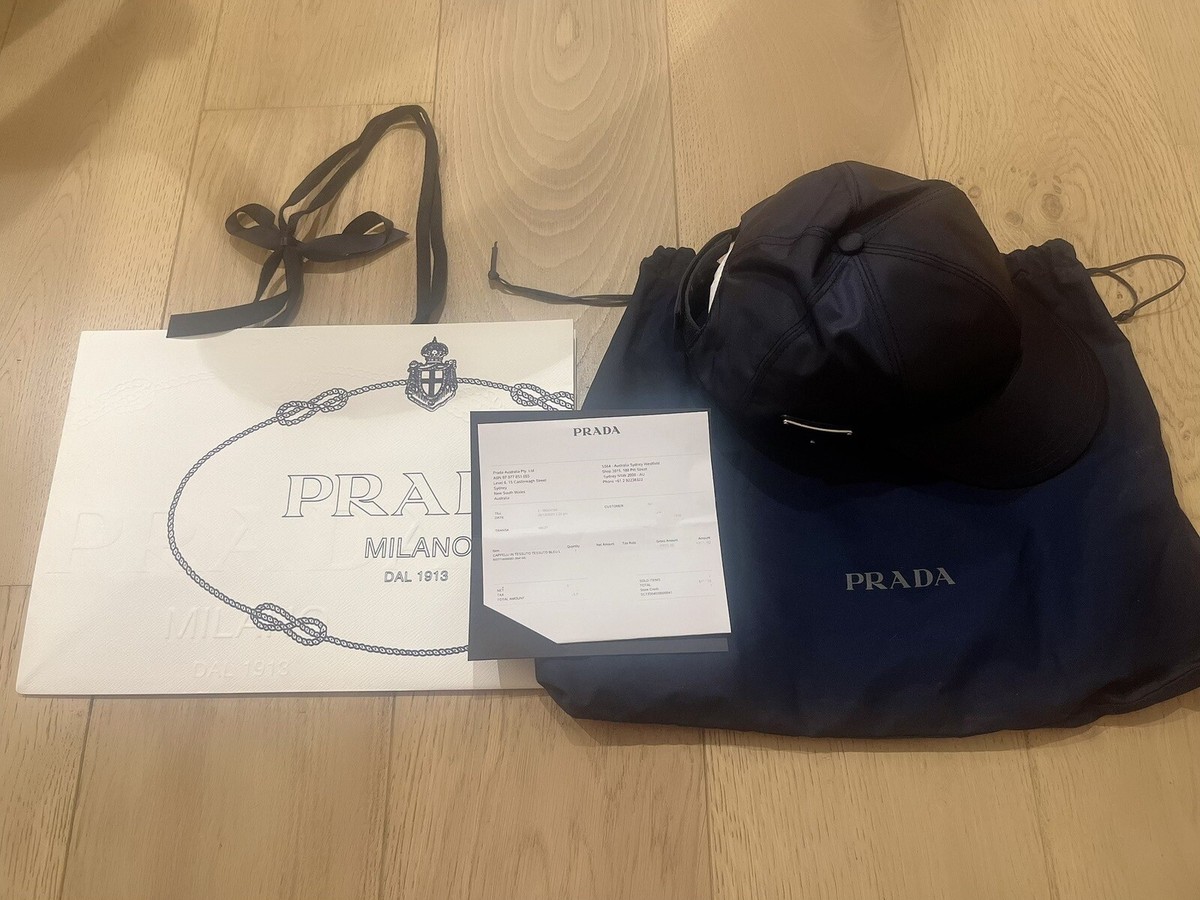 Brand New Prada Hat Re-Nylon baseball Cap Brand New With Receipt