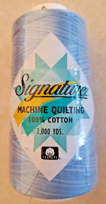 Signature Machine Quilting Thread 3,000yd Vari Cotton BLUE SKIES