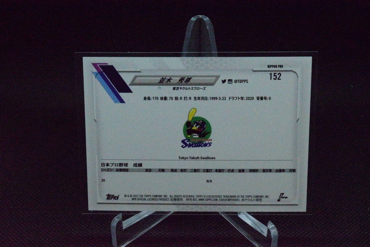 Hidetaka Namiki #152 - 2021 Topps - Swallows - Rookie | eBay