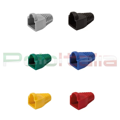 100 pz Copri connettore gommini copri plug per cavo di Rete ethernet RJ45 Lan Pc