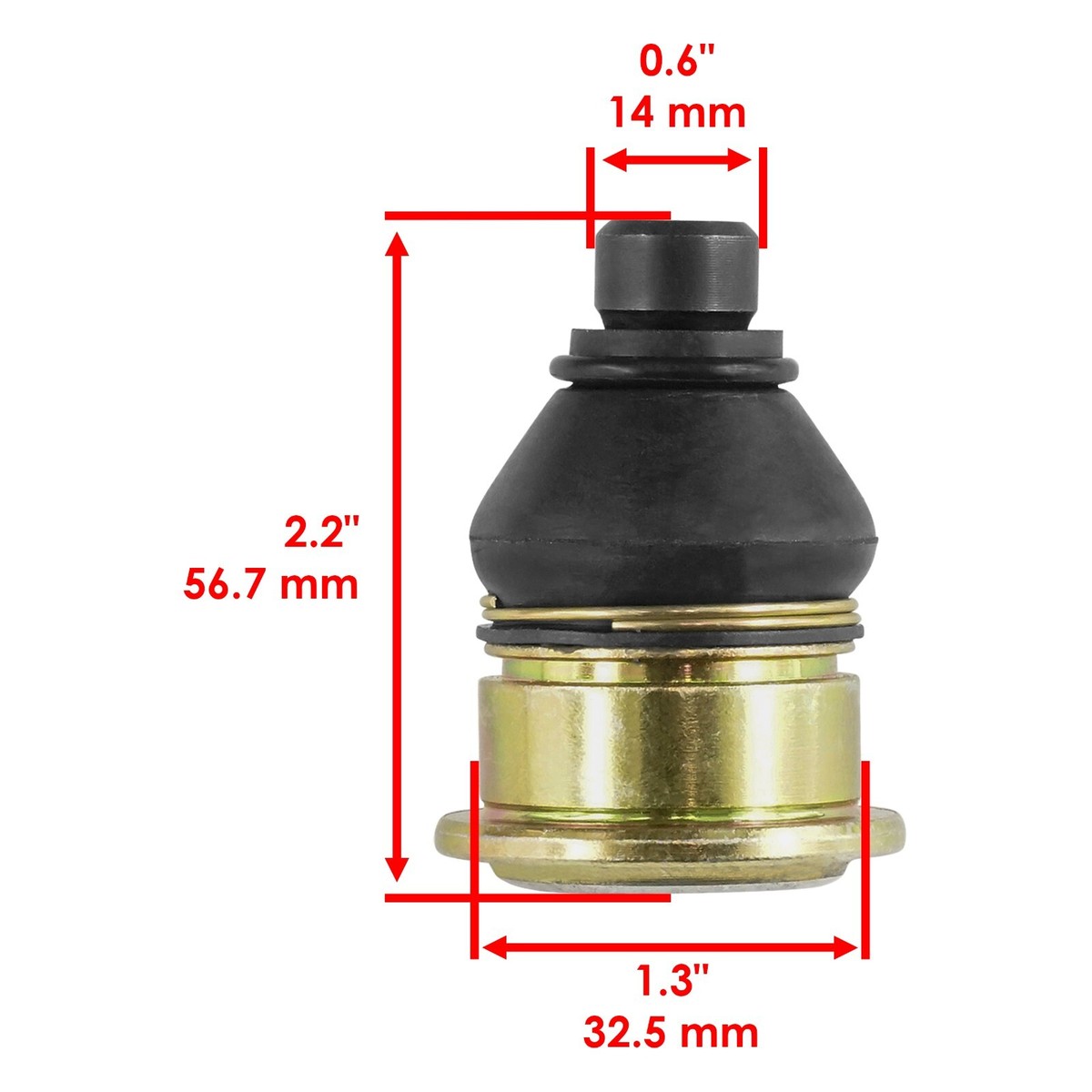 2 Lower Ball Joints For Yamaha Grizzly 660 YFM660 (2002–2008) – Celox