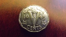 CANADA  5 CENT 1945