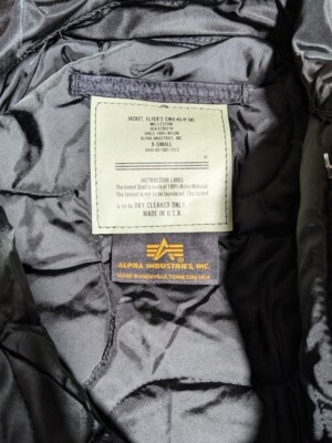 USA Made CWU-45P Alpha Industries US Army Flight Military Bomber