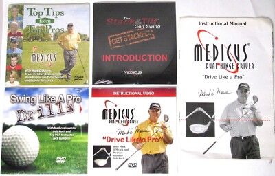 MEDICUS GOLF Top Tips, Swing Drills, Drive Like A Pro (DVD Set, 4 Discs) >NEW