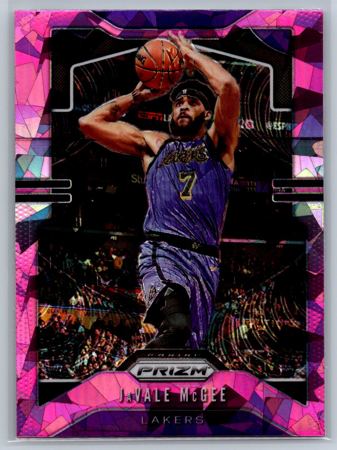 2019 Prizm Pink Cracked Ice #225 JaVale McGee