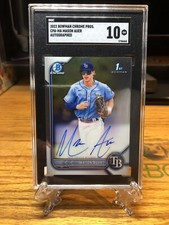 2022 Bowman Chrome Mason Auer 1st Prospect Auto Autograph #CPA-MA SGC 10