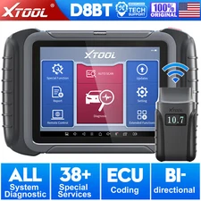 XTOOL D8BT Used OBD2 Full Systems Diagnostic Scanner Tool Bi-Directional IMMO 