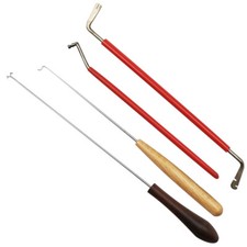 Spring adjuster w/wood handle piano tuning maintenance tool accessories 4pcs NEW