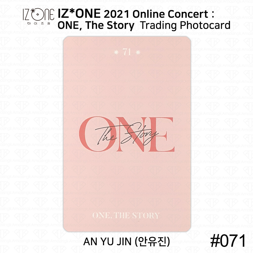 IZ*ONE 2021 One The Story Online Concert Trading card Photocard An