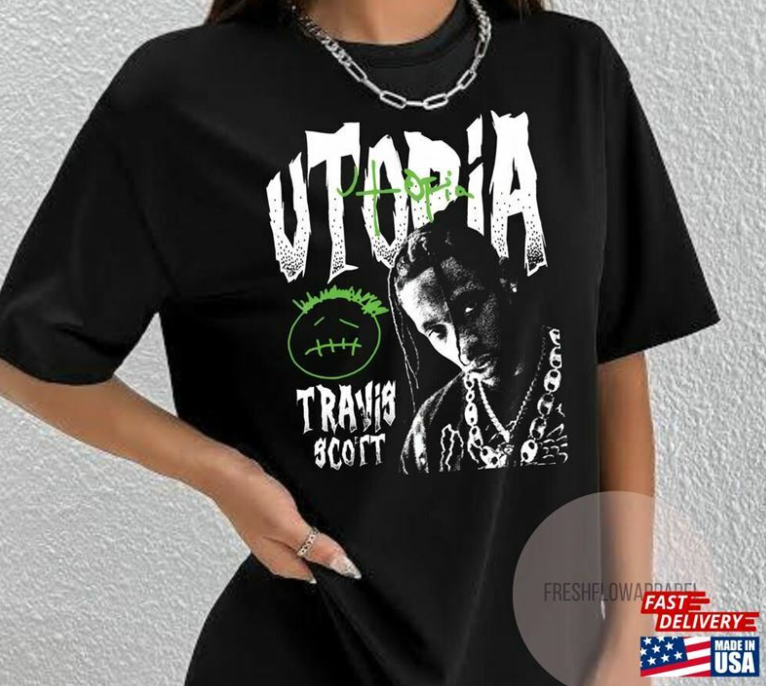 Travis Scott T-Shirt Utopia Tee Circus Maximus Tour Shirt