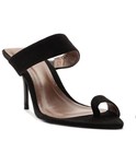 NIB SCHUTZ Womens Melina Heel Sandals Slip On Size 6.5 B Black Suede Leather NEW — photo 1